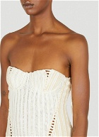Expandable Bustier Dress in Cream