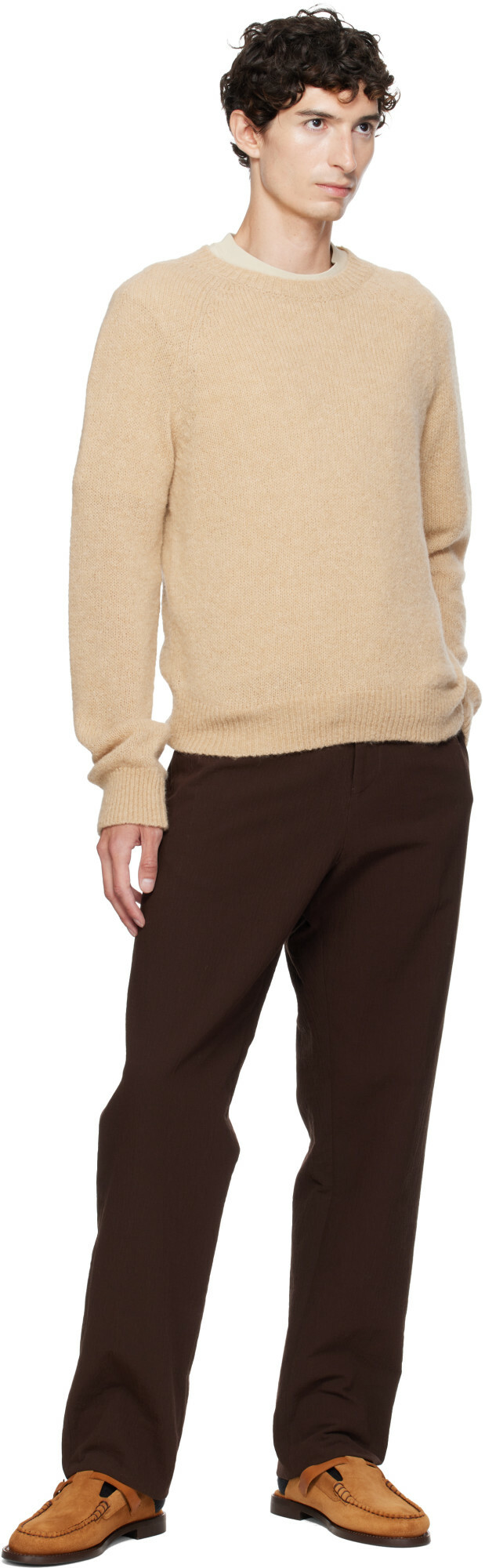 HEREU Tan Barraca Suede Vibram Loafers