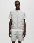 Arte Antwerp Quilted Bauhaus Shape Vest Grey - Mens - Vests