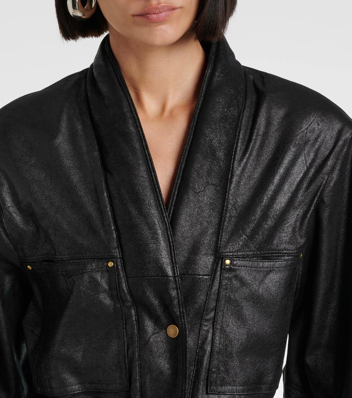 Isabel Marant Faux leather jumpsuit