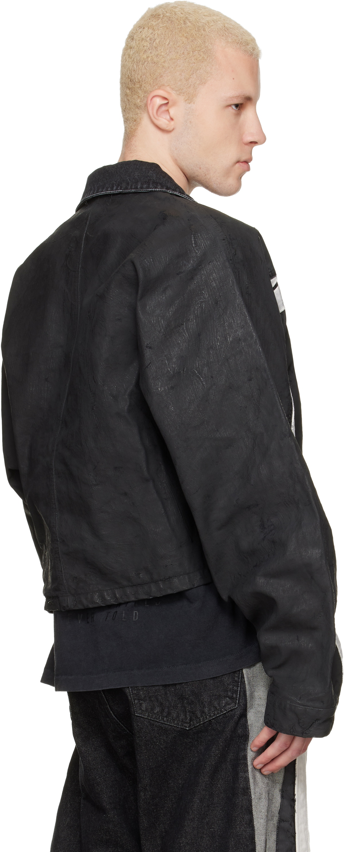 Rivington Roi Rebis Black Denim Trappist Trucker Jacket