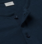 Onia - Elliot Linen-Blend Henley T-Shirt - Blue