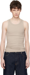 Seventh Taupe Base Rib Tank Top