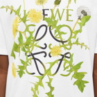 Loewe Men's Anagram Flowers T-Shirt in White
