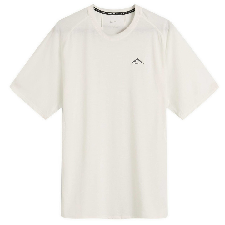 Photo: Nike Running Solar Chase T-Shirt in Summit White/Black