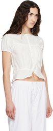 Fruity Booty White Daisy Blouse
