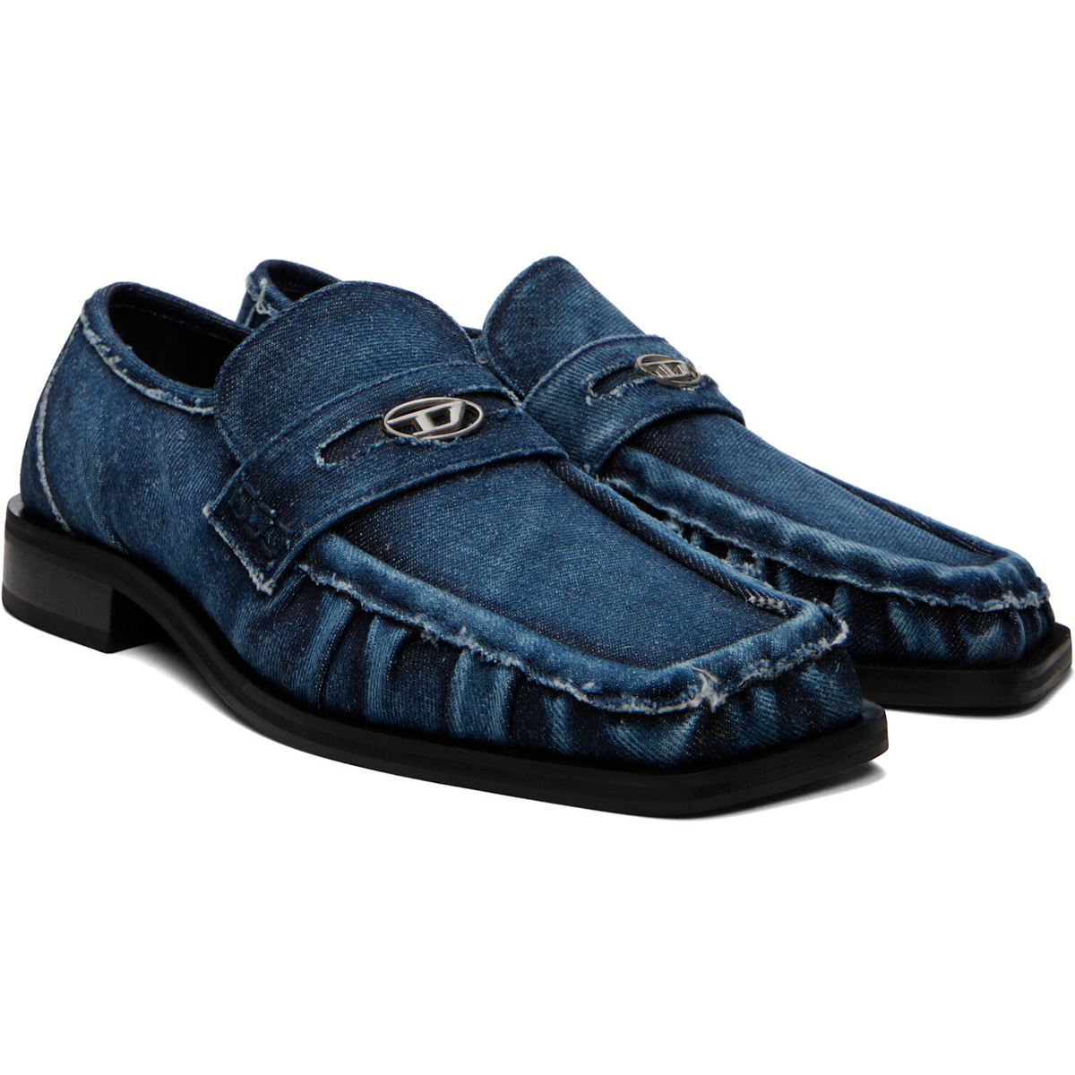 Diesel Blue D-Amber Denim Loafers