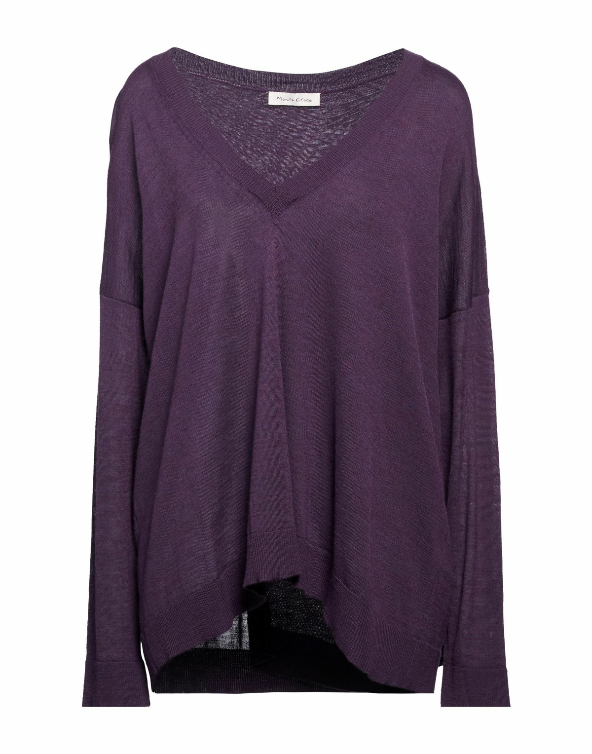 Manila Grace Womens Sweater Dark in Purple