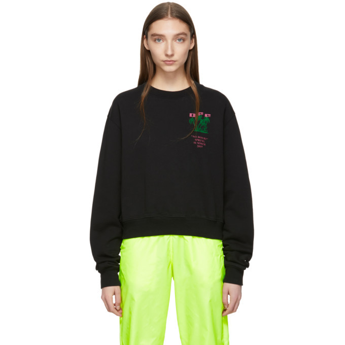 Off-White Black and Green Island Sweatshirt Off-White