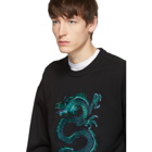 Kenzo Black Limited Edition Holiday Dragon Sweatshirt