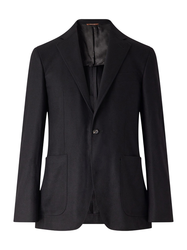 Photo: Canali - Wool-Blend Suit Jacket - Black