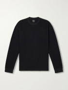 OrSlow - Waffle-Knit Cotton T-Shirt - Black