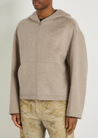 Acne Studios Doveria Hooded Wool and Cashmere-blend Jumper Ecru