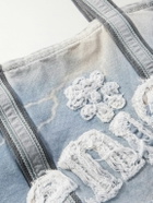 ERL - Venice Logo-Appliquéd Denim Tote Bag