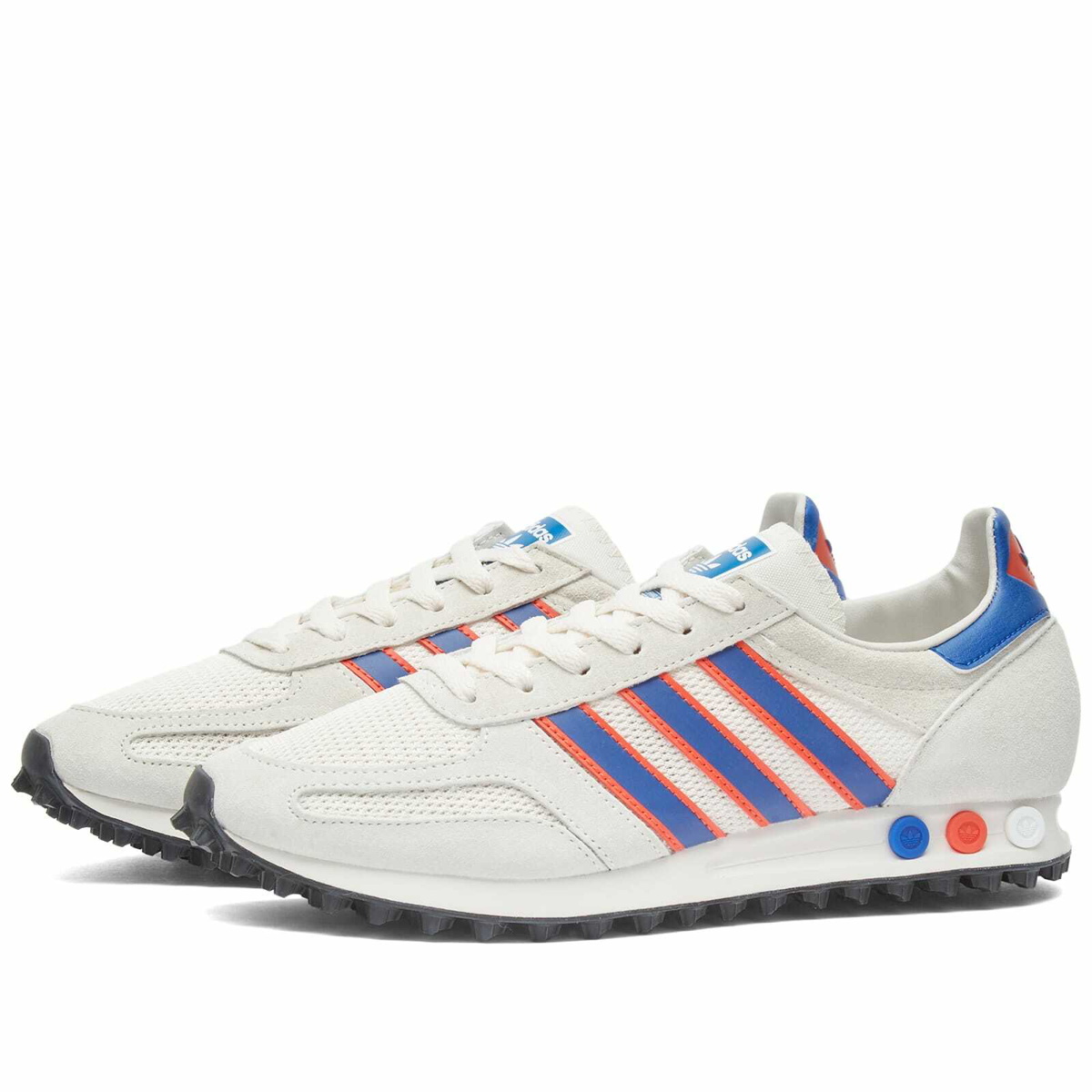 tempo Ledig Læne Adidas La Trainer S Sneakers in White/Blue/Red adidas