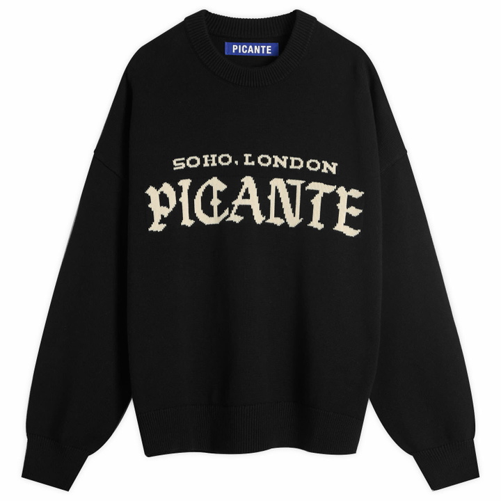 Photo: END. x PICANTE Headline Knit Sweater in Black
