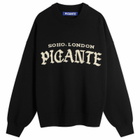 END. x PICANTE Headline Knit Sweater in Black