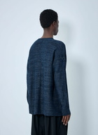Yohji Yamamoto 7G 2PLY Pallarel Yarn Button Detail Sweater