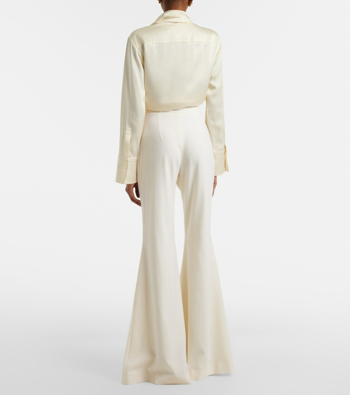 Costarellos Daline wool-blend wide-leg pants