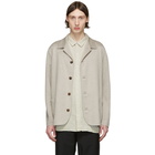 Harris Wharf London Beige Linen Overshirt Jacket