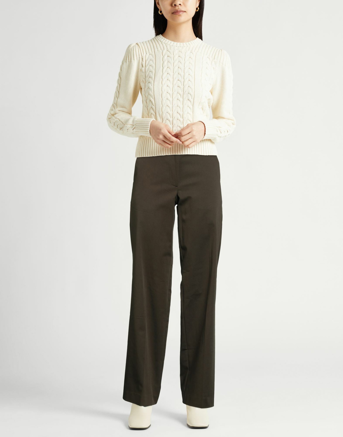 Matteau Womens Pants Military in Green