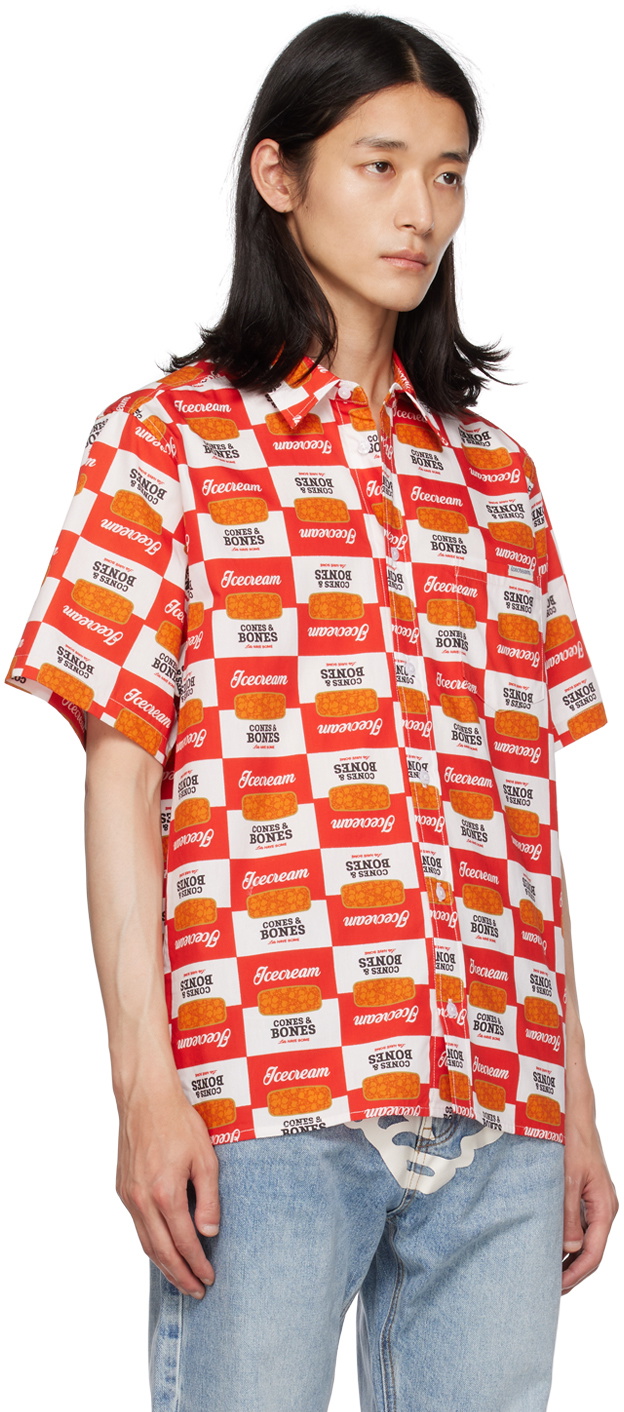 ICECREAM White & Red Canned Goods Shirt ICECREAM