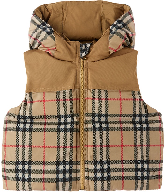 Photo: Burberry Baby Beige Check Down Vest