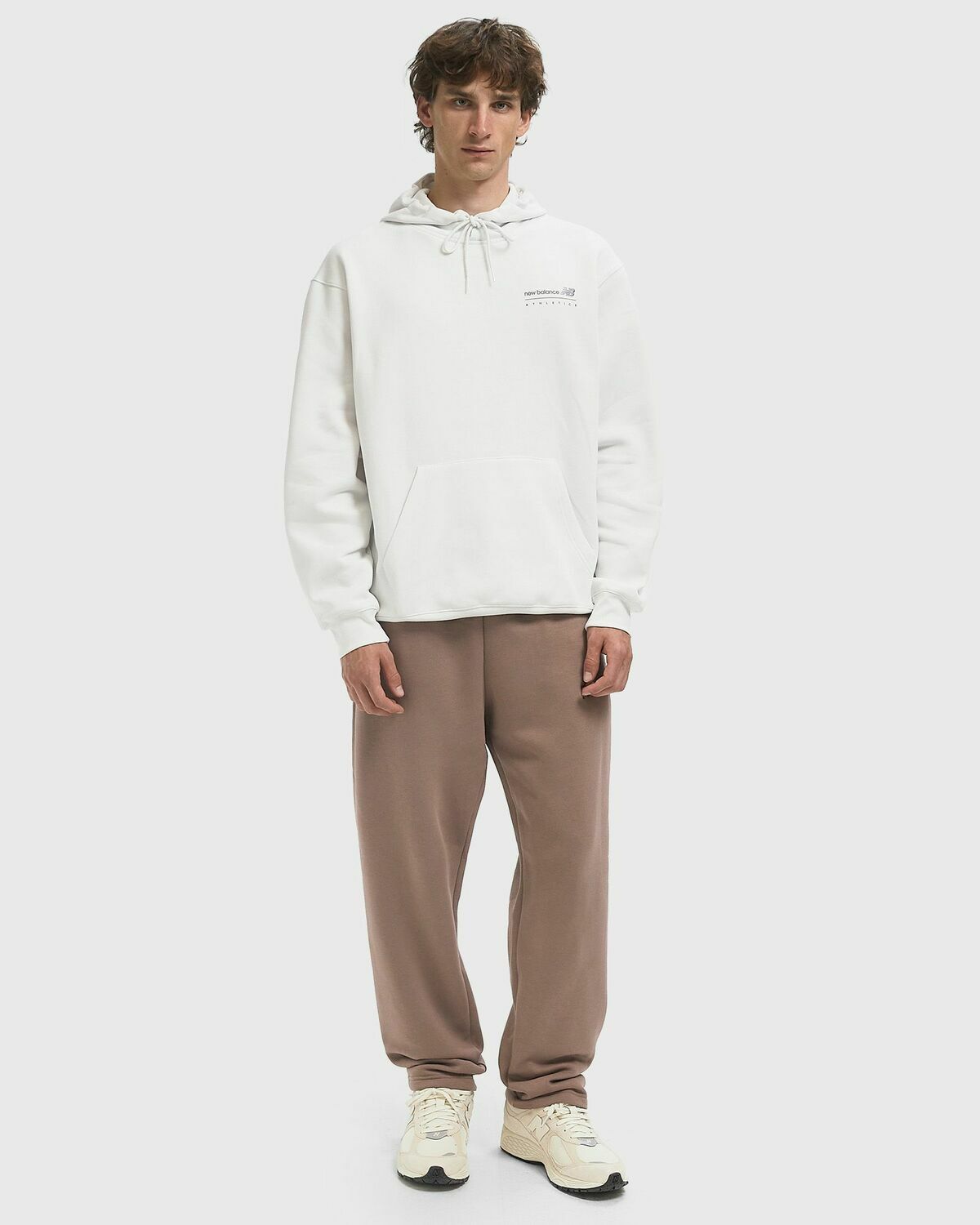 New Balance LIN RP HD White Mens Hoody