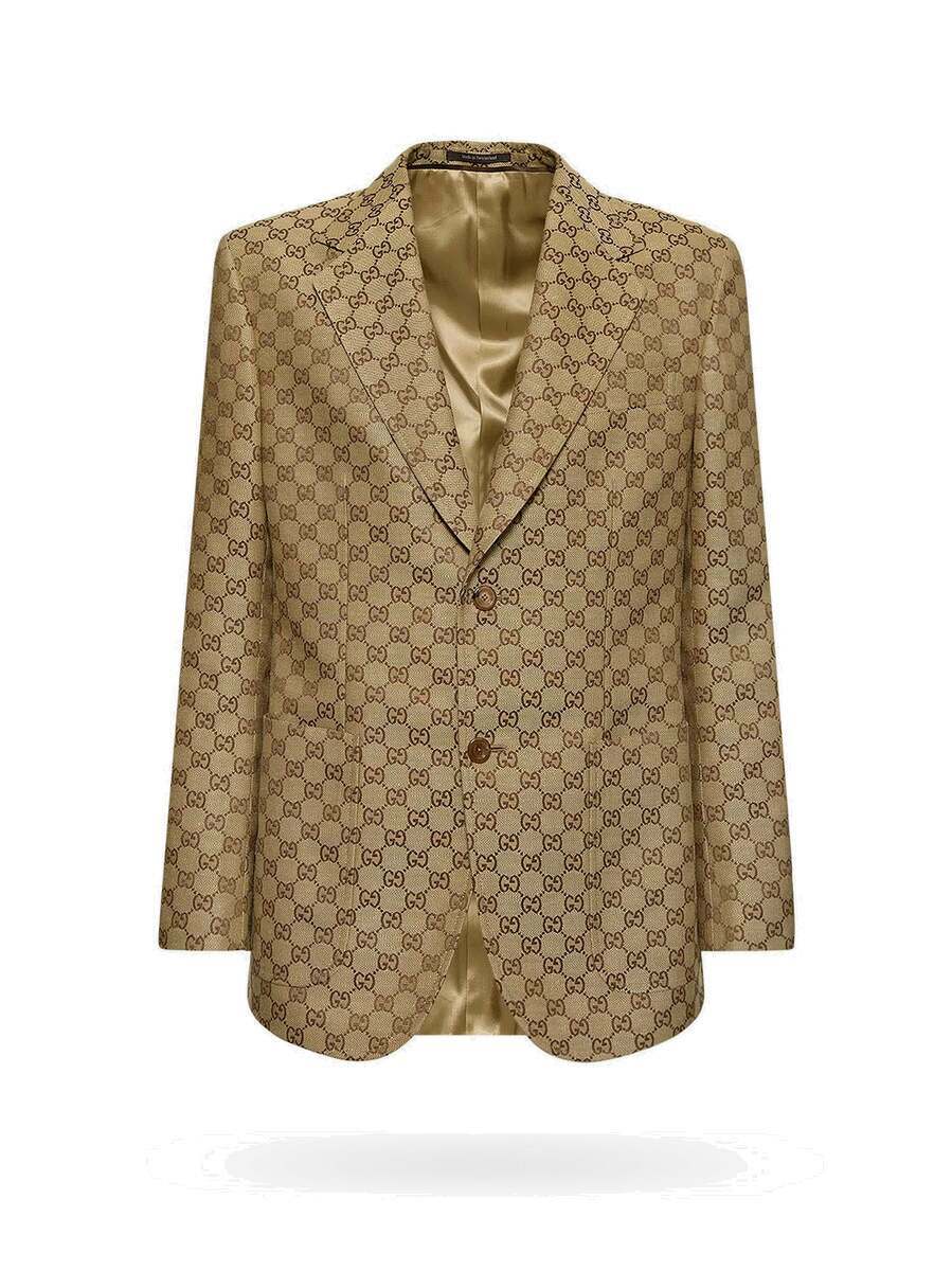 Gucci Blazer Beige Mens Gucci