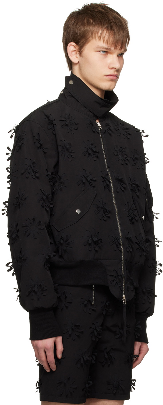 Juntae Kim SSENSE Exclusive Black Bomber Jacket