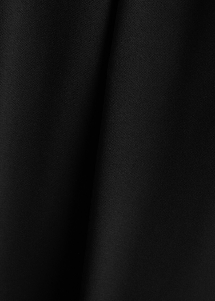 Diane Von Furstenberg Juno Cropped Flared Stretch-jersey Trousers Black