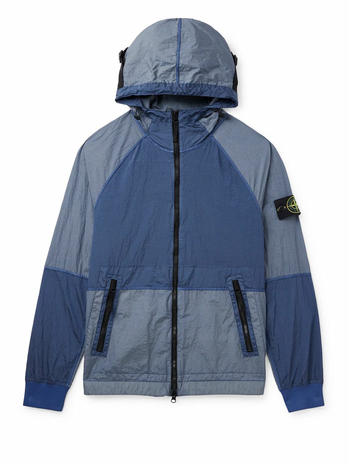 Stone Island - Logo-Appliquéd Nylon Metal Hooded Jacket - Blue