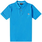 Paul Smith Men's Zebra Polo Shirt in Mid Blue