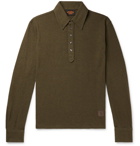 Tod's - Logo-Appliquéd Wool-Blend Polo Shirt - Green