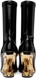 GCDS Black Morso Vinyl Boots