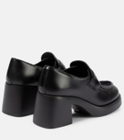 Miu Miu Leather penny loafers