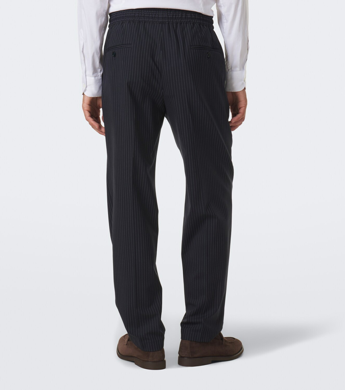 Dolce&Gabbana Pinstripe wool-blend straight pants