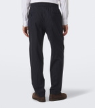 Dolce&Gabbana Pinstripe wool-blend straight pants