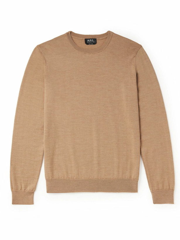 Photo: A.P.C. - King Merino Wool Sweater - Neutrals