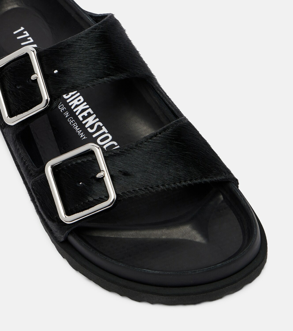 Birkenstock 1774 Arizona calf hair slides