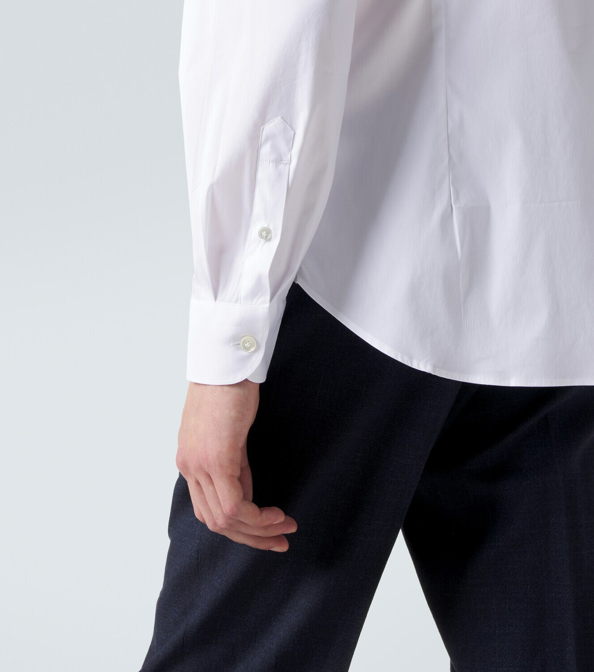 Eleventy Cotton-blend poplin shirt