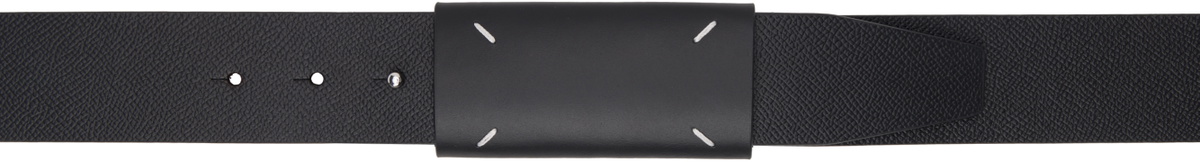 Maison Margiela Black Tab-Slot Belt