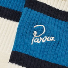 By Parra Men's Script Logo Socks in Off White 