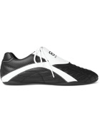 BALENCIAGA - Zen Logo-Print Faux Leather Sneakers - Black