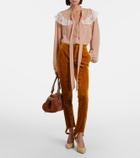 Chloé Velvet stirrup pants
