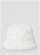 Comme des Garçons SHIRT - Furry Bucket Hat in White