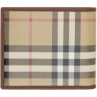 Burberry Beige Check Bifold Wallet
