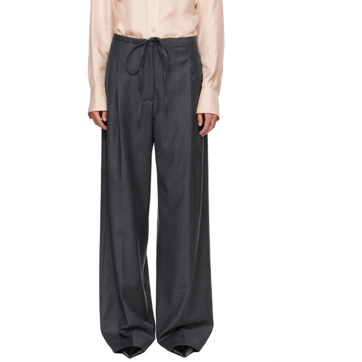 Photo: Róhe Gray Relaxed Soft Wool Trousers