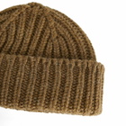 MHL by Margaret Howell Men's Chunky Rib Hat in Olive 