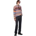 Kenzo Multicolor Stripes Zip-Up Sweater